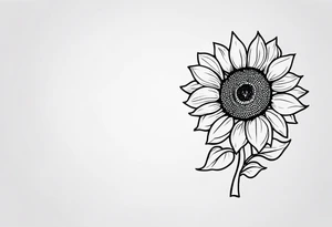 Sunflower tattoo idea