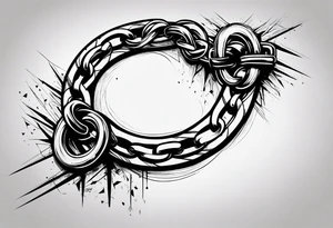 tattoo broken chain tattoo idea