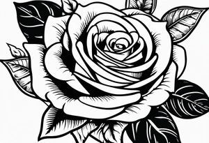 human hand grasping a rose stem tattoo idea