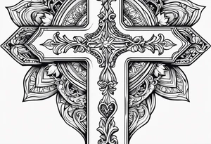 Cross with some bible verse for my forearm tattoo idea