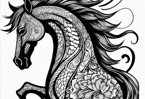 sea horse tattoo idea