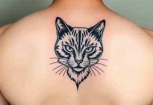 black cat tattoo idea