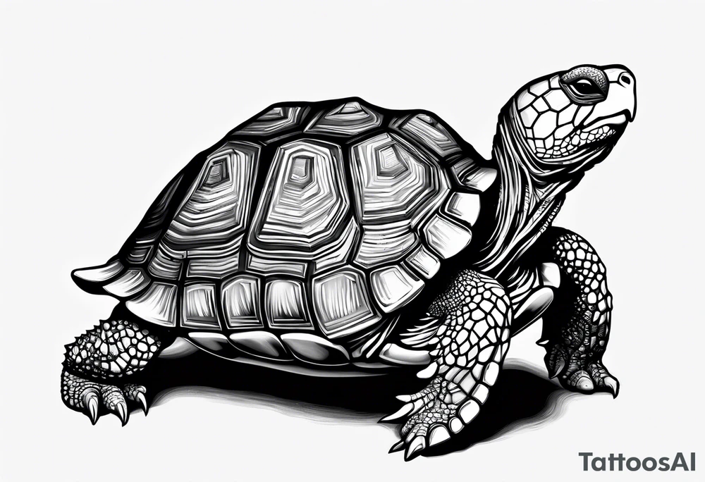 Tortoise and Rabbit tattoo idea