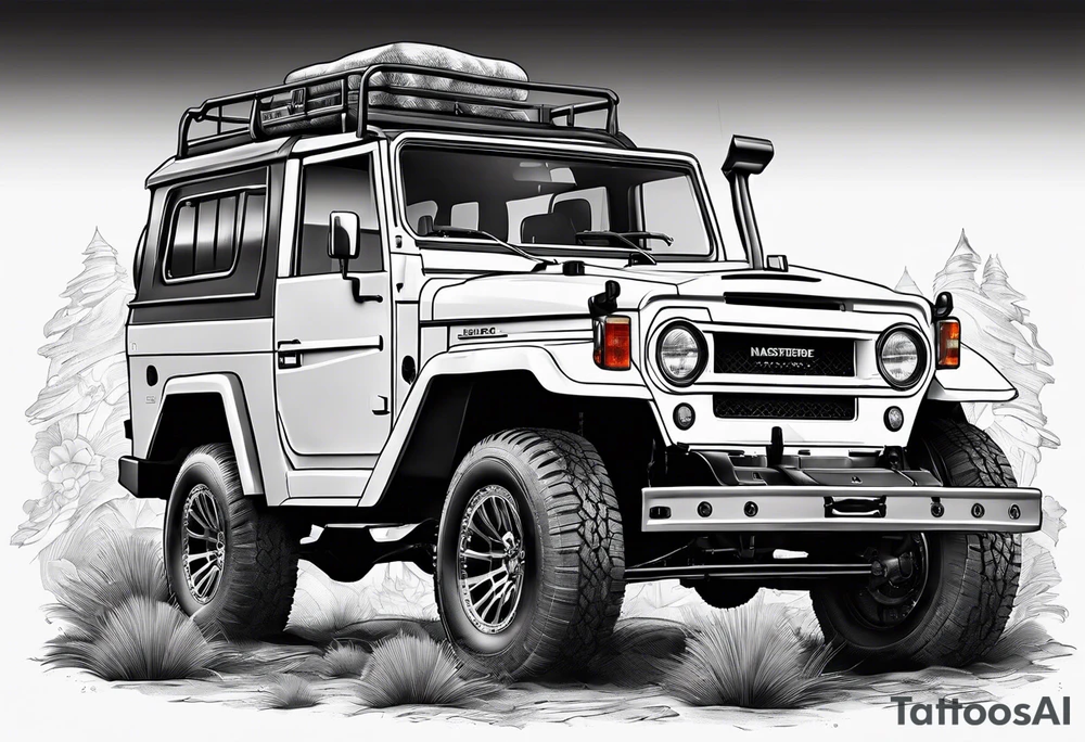Horseshoe, landcruiser tattoo idea