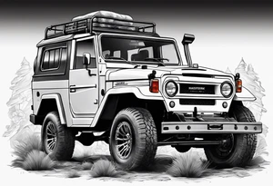 Horseshoe, landcruiser tattoo idea