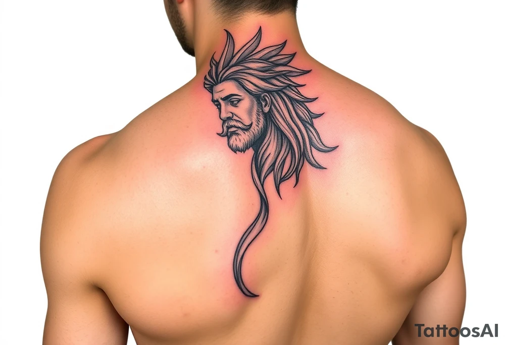 virgo male tattoo idea