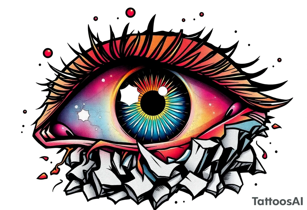See the universe in a blink of an eye. tattoo idea