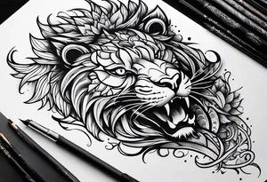 chimera tattoo idea