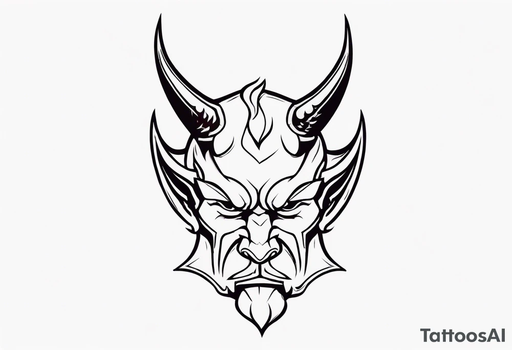 Devil on the shoulder tattoo idea