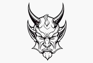 Devil on the shoulder tattoo idea