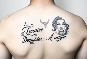 Wife: Taruna
Daughter: Aadya tattoo idea