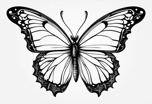 butterfly with a semicolon tattoo idea