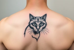 black cat tattoo idea