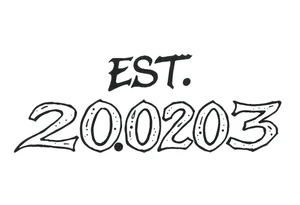 EST.2003 box text graffiti tattoo idea