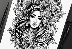 Polynesian hook tattoo tattoo idea