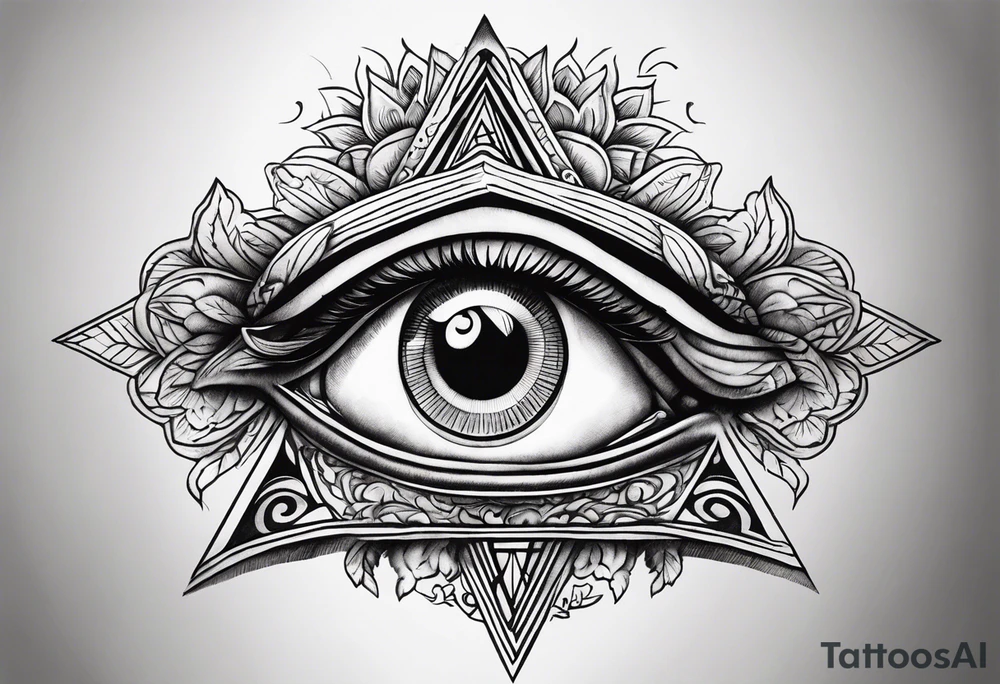 all-seeing eye tattoo idea