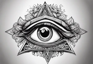 all-seeing eye tattoo idea