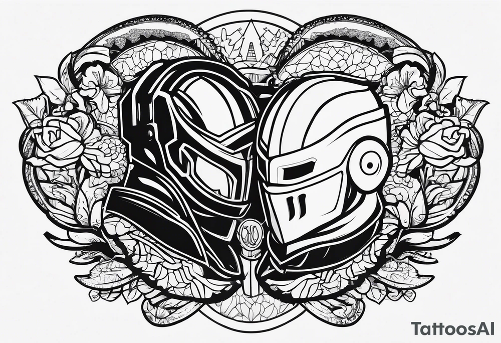 Wrestling and brain and scorpio tattoo idea