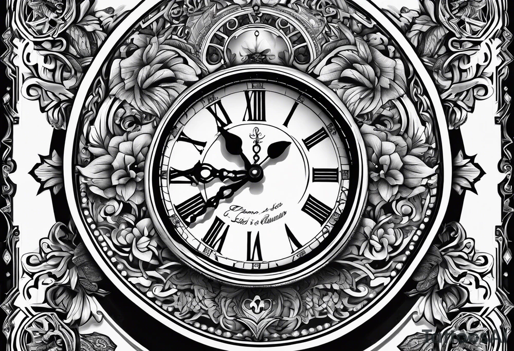 Time is money tattoo idea
