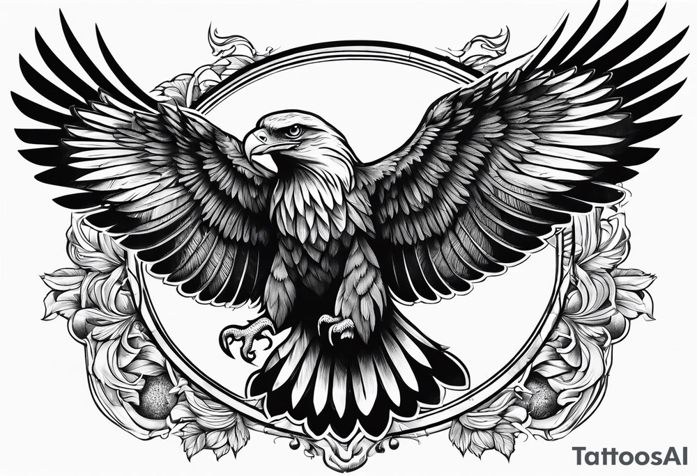 deutschlandfahne in farbe heimatliebe adler tattoo idea