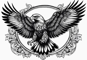 deutschlandfahne in farbe heimatliebe adler tattoo idea