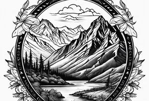 Patagonia trekking tattoo idea