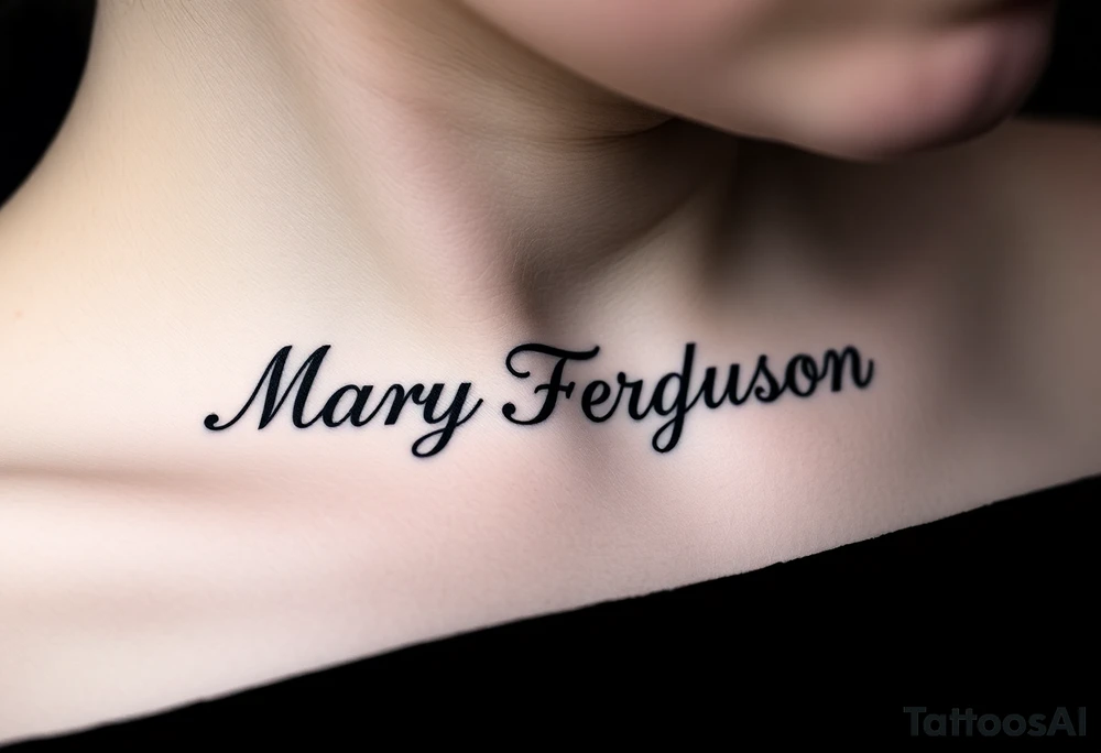 Mary Ferguson tattoo idea