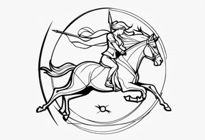 Flash Sagittarius tattoo idea