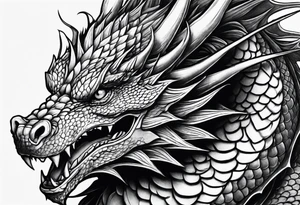 Dragon in gym tattoo idea