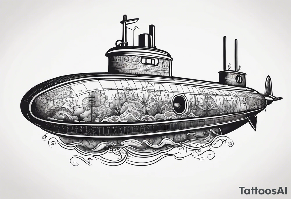 submarine tattoo idea