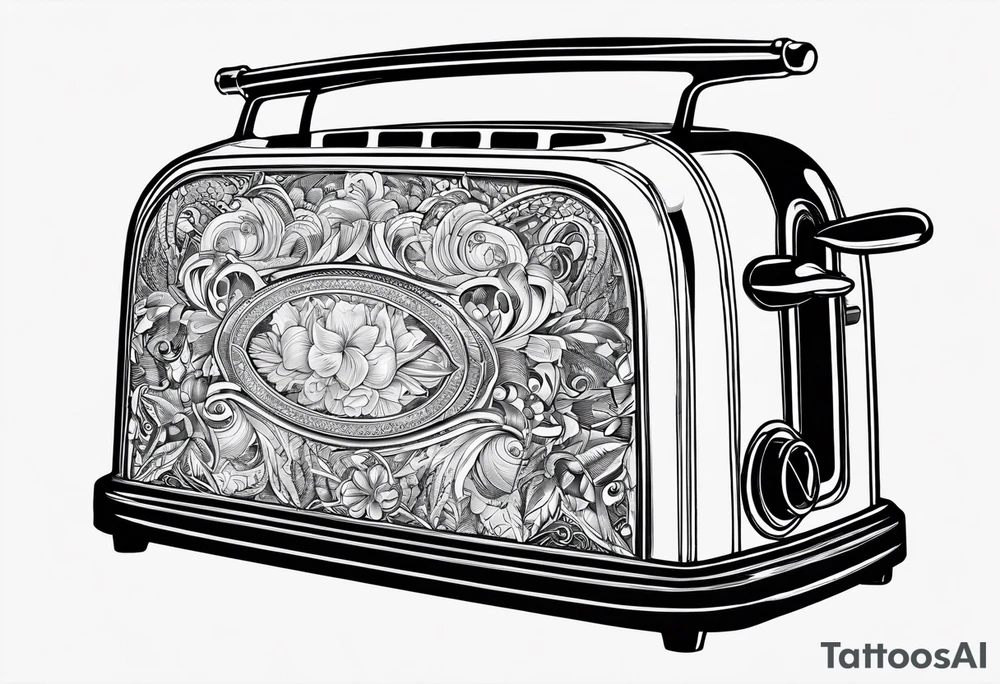 a toaster holding a smith and Weston tattoo idea