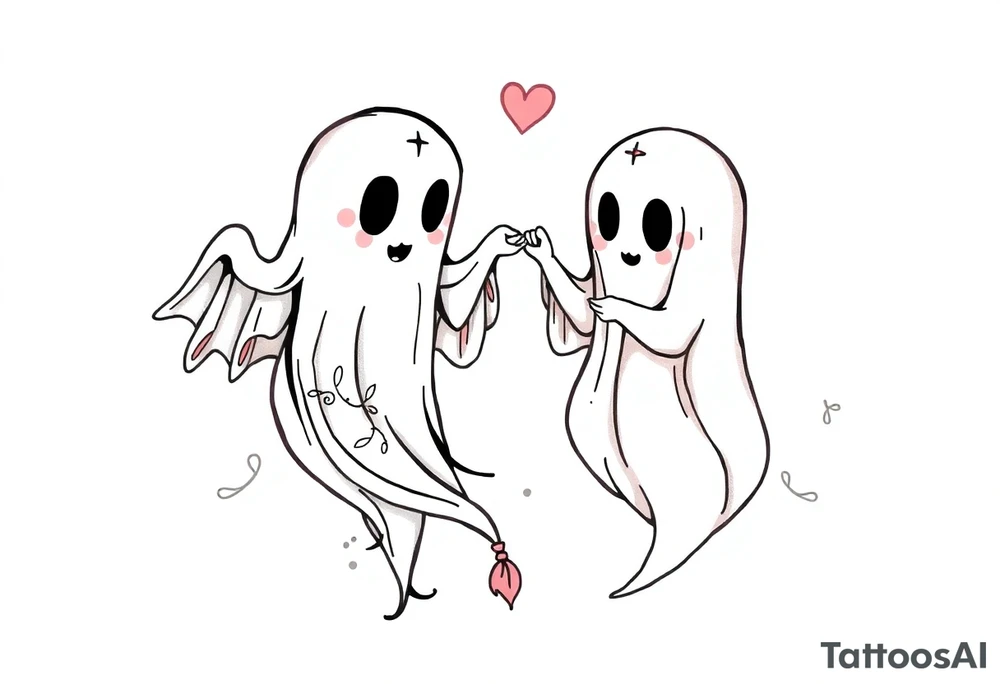 matching ghost tattoos tattoo idea