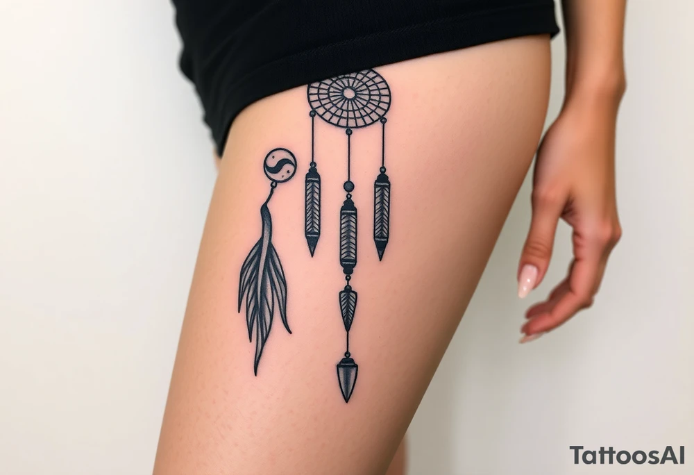 wind chimes tattoo idea