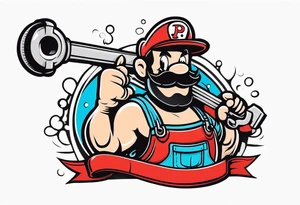 A tattoo representing a plumber 
No pipe wrench’s and simple not a lot of detail tattoo idea
