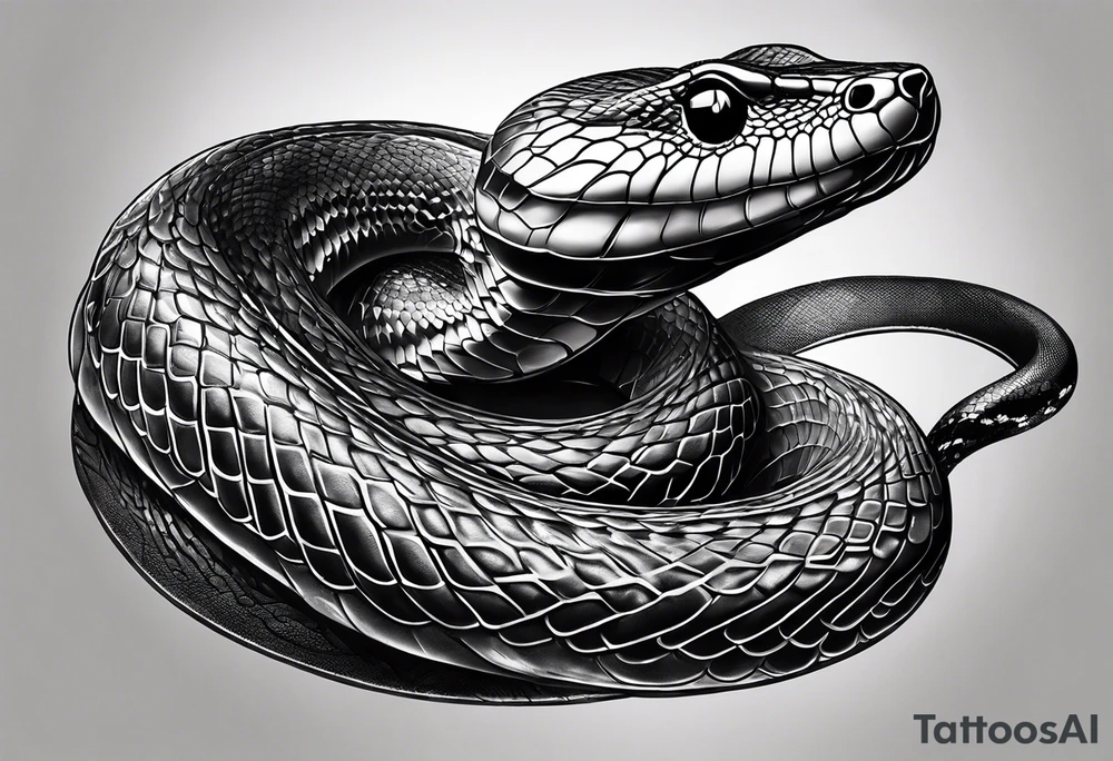 Black mamba snake tattoo with Kobe Bryant tattoo idea