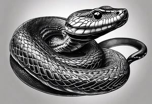 Black mamba snake tattoo with Kobe Bryant tattoo idea