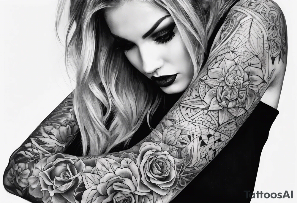 Gothic Sleeve tattoo idea