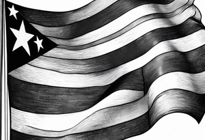puerto ricos flag , make it look deep and detailed tattoo idea