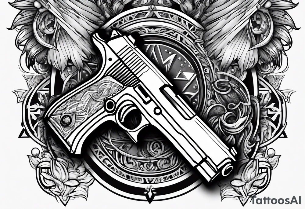 Guns, women, gambling tattoo idea