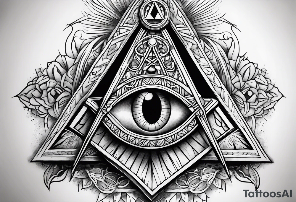 Masonic background tattoo tattoo idea