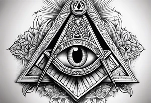 Masonic background tattoo tattoo idea