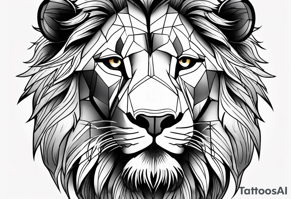 a majestic lion tattoo idea
