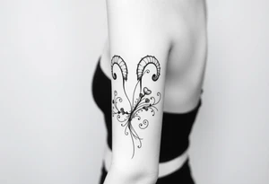 Aries theme tattoo idea