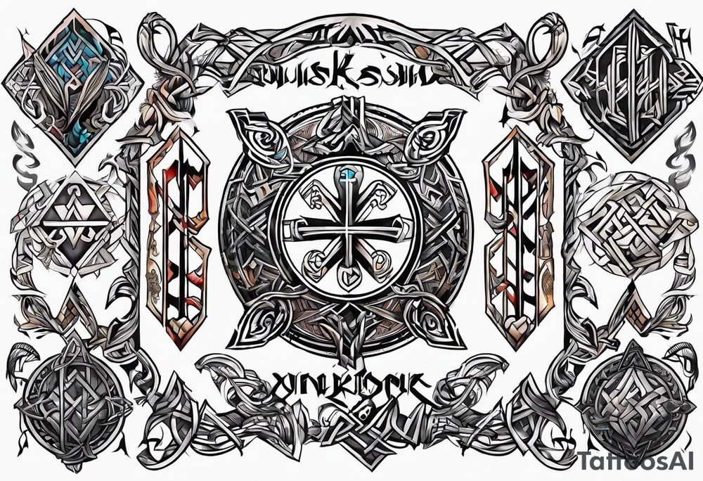 Viking runes tattoo idea