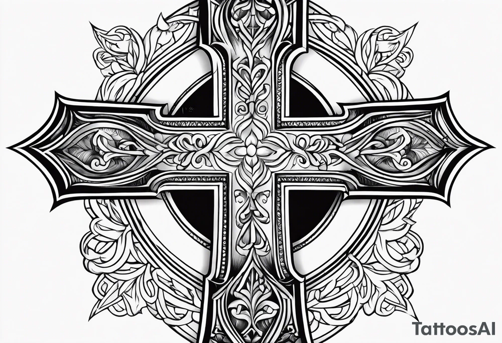 cross, , bible tattoo idea