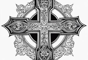 cross, , bible tattoo idea