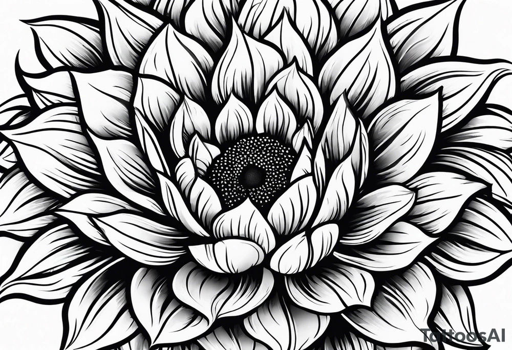 Sunflower tattoo idea