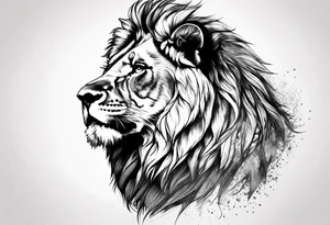 Lion head tattoo idea