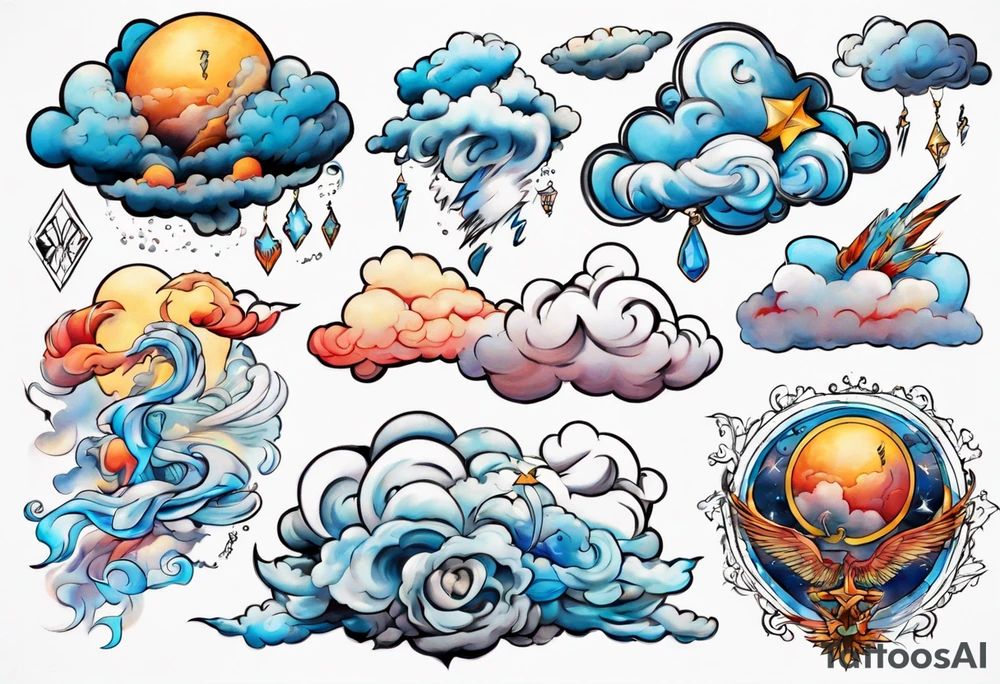 a cloud tattoo idea