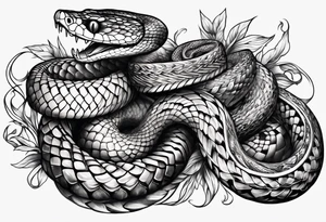 snake wrapping around entire arm starting at the shoulder tattoo idea